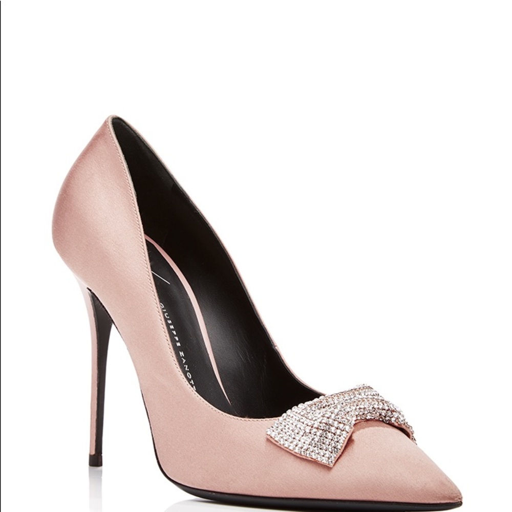 Giuseppe Zanotti Satin Crystal Heels